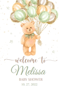 BEAR GR 22 #BB#WELCOME#NBALLOONS#24x36 *: BEAR GR 22 #BB#WELCOME#NBALLOONS#24x36 *
