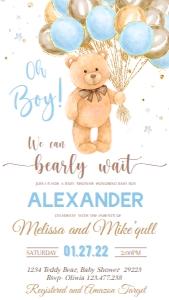 EVITE BEAR BL 22 #BB#BABYb1#: EVITE BEAR BL 22 #BB#BABYb1#