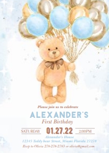 BIRTHDAY BEAR BLUE 3: BIRTHDAY BEAR BLUE 3