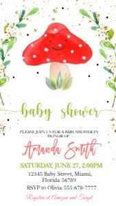 EVITE Mushrooms babyshower: EVITE Mushrooms babyshower
