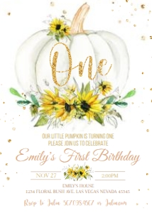 PUMPKIN BIRTHDAY  SUNFL (EE): PUMPKIN BIRTHDAY SUNFL (EE)