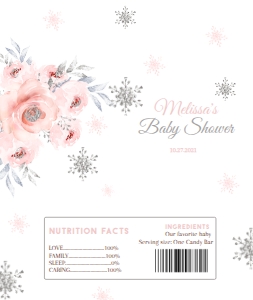Winter SN 5 silver candy bar wrapper5.267 x 6.25 in design preview