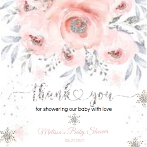 Winter SN silv favor tags#22.2 x 2.2 in: Winter SN silv favor tags#round#babyshower#