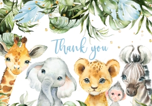 SAFARI BOY SET thank you 5x3,5: SAFARI BOY SET #BOY#BABYSHOWER#