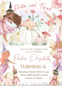 BROWN HAL FAIRY#5#UNICORN#birthday#6 design preview