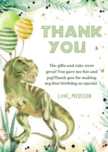 DINO BOY THANK YOU 1 T REX 27 design preview
