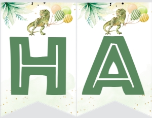 DINO T REX banner11 x 8.5 in design preview
