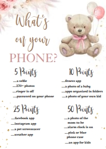 BOHO BEAR GAMES 9 PHONE (ISPR) *: BOHO BEAR GIRL EVITE SET SET BLBLBL