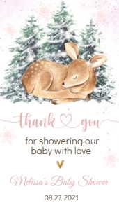 DEER WINTER 23 favortags#2 x 3.5 in: DEER WINTER 23 favortags#2 x 3.5 in