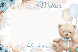 BOHO BEAR Photo Prop Frame: BOHO BEAR Photo Prop Frame
