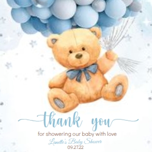 BLUE RRR BEAR#BB2.2x2.2in: BLUE 2B#BEAR#favor tagsGR#round#babyshower# *