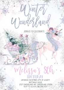 UNICORN WINTER PARTY Wonder#2 design preview