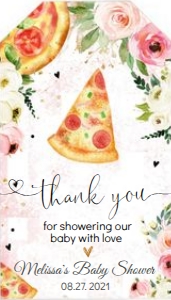 PIZZA BBQ  favor tags 2 x 3.5 in: PIZZA BBQ favor tags 2 x 3.5 in