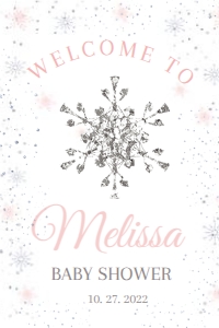 Winter Silwer SN 5 silver WELCOME#NBALLOONS#24х36 design preview