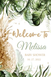 ALOHA X WELCOME 24X36: ALOHA X WELCOME 24X36