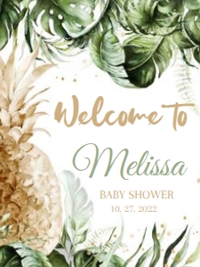 ALOHA X WELCOME 18X24: ALOHA X WELCOME 24X36