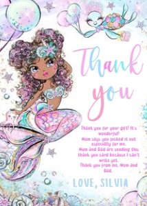 THANK M BBB AFRO GIRL design preview