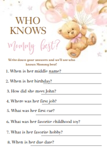 CUST KNOWS MOMY - BEAR design preview