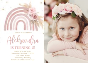 PH BIRTHDAY RAINBO pink pp BOHO IS TURNING 5: PH BIRTHDAY RAINBO pink pp BOHO IS TURNING 5
