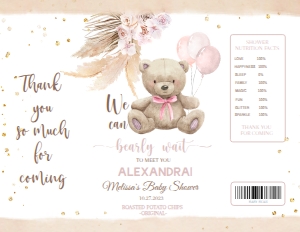 BEAR GIRL Chip bag 11x8,5 *: BEAR GIRL Chip bag 11x8,5 *