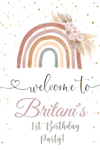 RAINBOW Welcome 1st 24X36: RAINBOW Welcome 1st 24X36