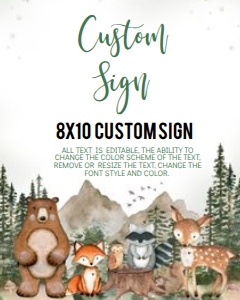 MOMO BOY W8CS 8X10 custom sign design preview