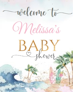 B27 BOARD GIRL Welcome sign 16x20: B27 BOARD GIRL Welcome sign 24x36