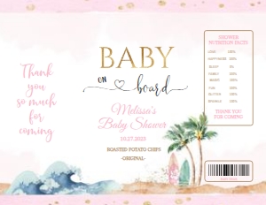 B27 BOARD GIRL  chip bag Baby on board: B27 BOARD GIRL chip bag Baby on board