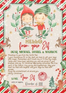 Letter Elf BOY GIRL 1: Letter Elf BOY GIRL 1 08.l.#elf##LL#