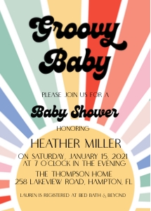 Groovy Rainbow Baby Shower: Groovy Rainbow Baby Shower