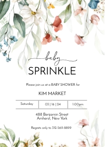 Baby Sprinkle Wildflower Baby Shower: Baby Sprinkle Wildflower Baby Shower