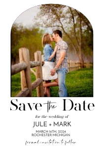 Save the Date Arch Invitation: Save the Date Arch Invitation