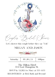 Nautical Bridal Shower Invitation: Nautical Bridal Shower Invitation