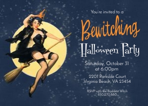 Bewitch Halloween Party Invitation design preview