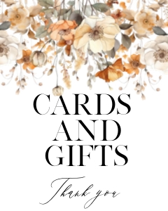 Fall Flowers Cards and Gifts Sign: Fall Flowers Cards and Gifts Sign