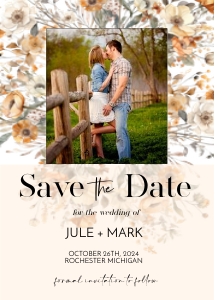 Fall Wildflower Save the Date: Fall Wildflower Save the Date