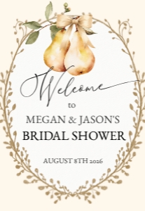 Perfect Pear Welcome Sign: Perfect Pear Welcome Sign
