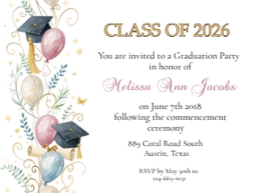 Photo Graduation Invitation: Photo Graduation Invitation