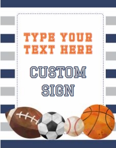 sports sign design preview