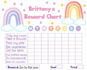 rainbow reward chart design preview