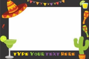 mexican booth frame design preview