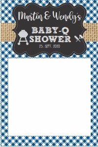 blue bbq photo booth design preview