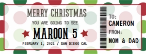 christmas concerT ticket: christmas concerT ticket