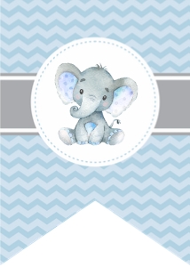 blue elephant banner design preview