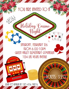 casino flyer design preview