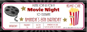 movie ticket invitation design preview