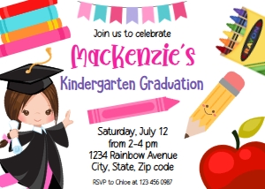 girl grad invite: girl grad invite