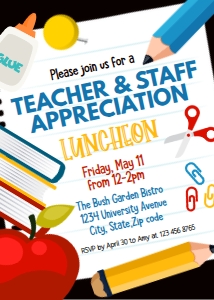 luncheon invitaion 5x7bk design preview