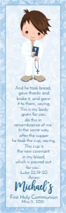 blue swirls bookmark design preview