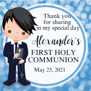 boy communion tag design preview